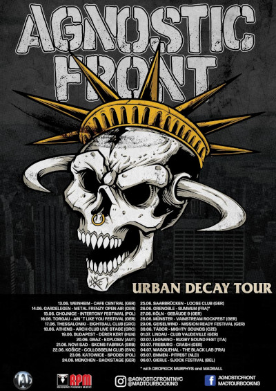 Agnostic Front - URban Decay Tour 2024